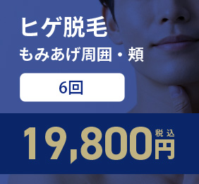 もみあげ周囲・頬 6回コース